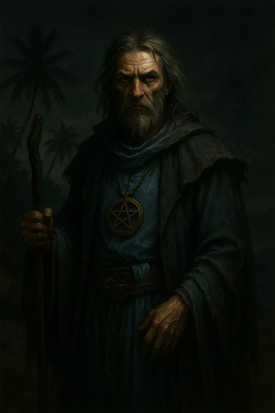 Cloaked rogue portrait